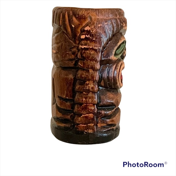 VTG Souvenir Hawaiian Tiki Toothpick Holder, Made In Japan, NOS - Picture 4 of 6